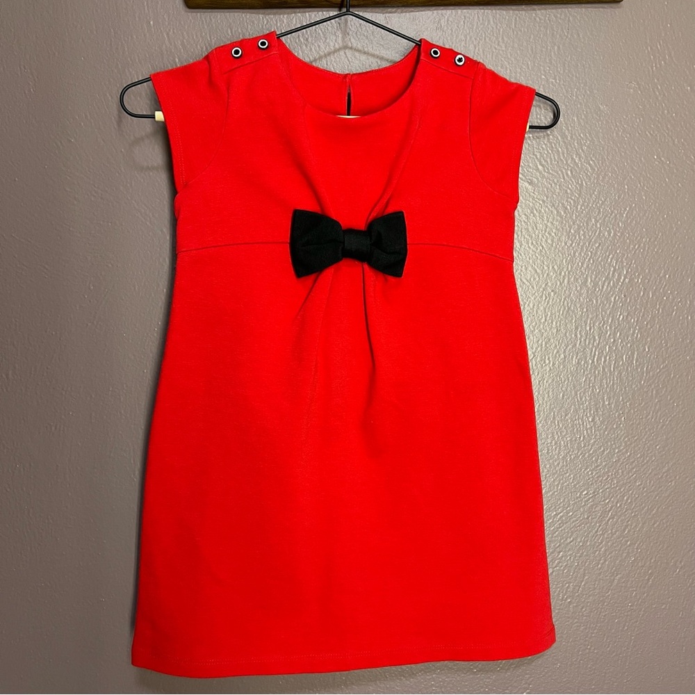 Gymboree Olivia Red Dress with Black Bow